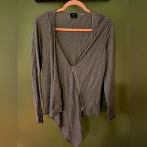 Saks Fifth Ave Zipper Sweater M=L